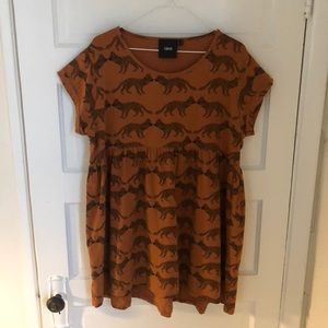 Cute babydoll gathered dress